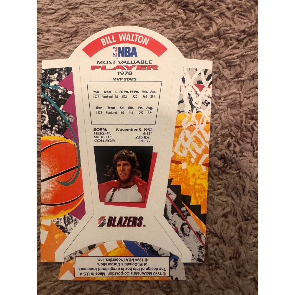 1993 McDonald's Nothing But Net MVPs Complete 6 Card‎ Set Michael Jordan